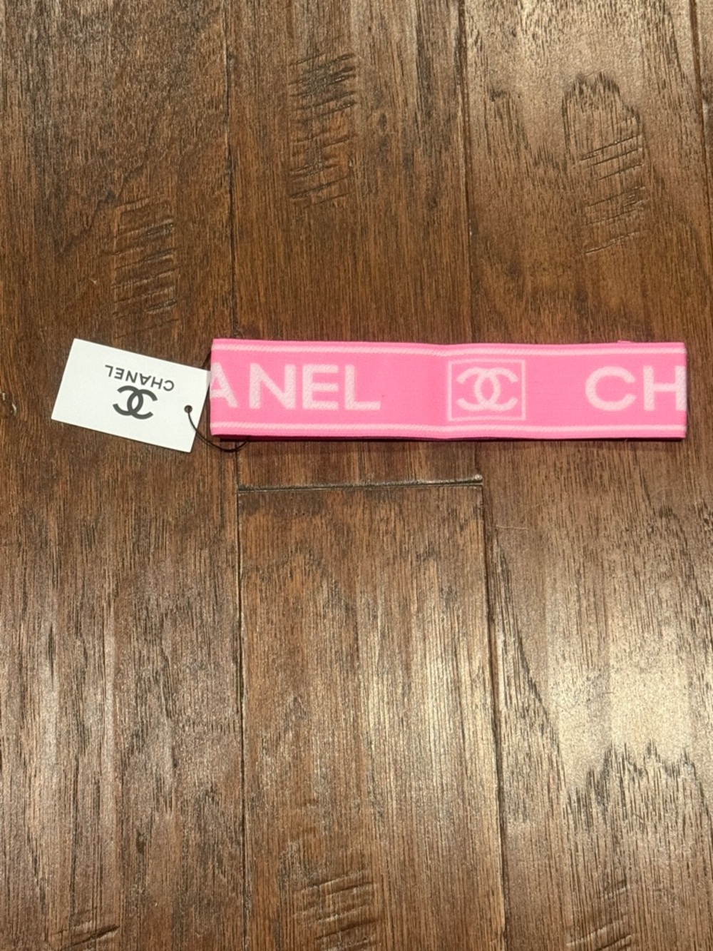 NWT! Handmade Pink Logo Headband
